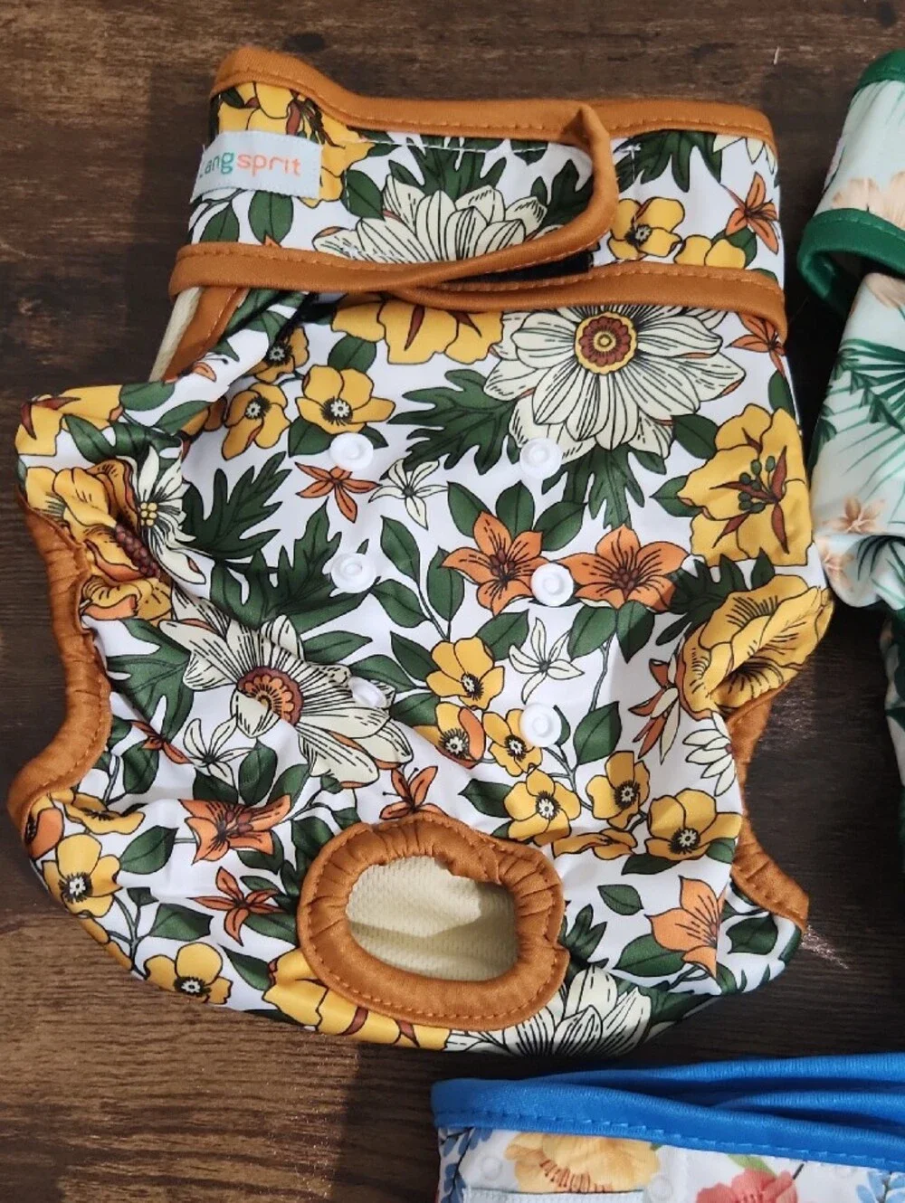 Floral Set of Reusable Dog Diapers